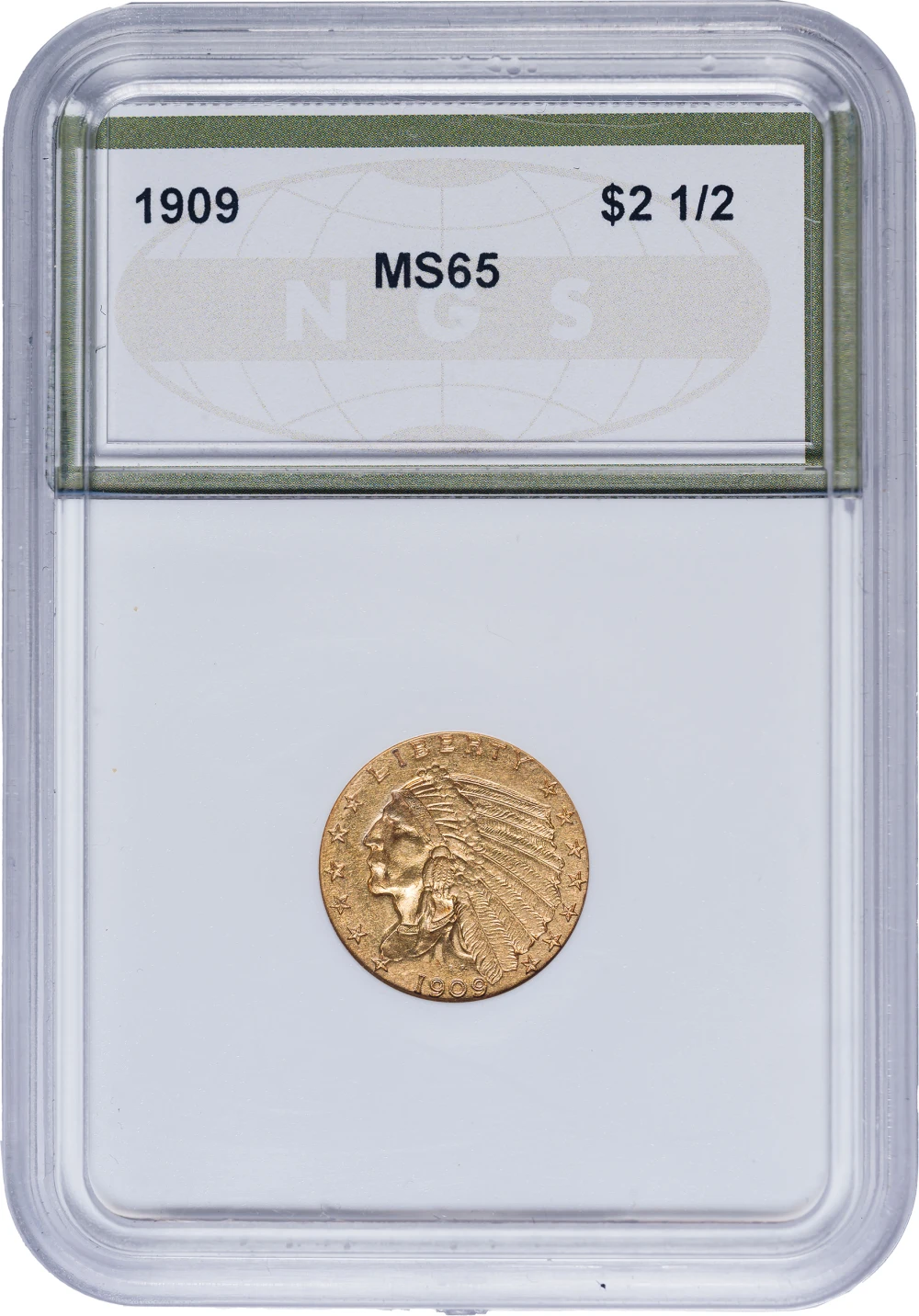 Generic Certified MS-65 1909 $2.50 Gold