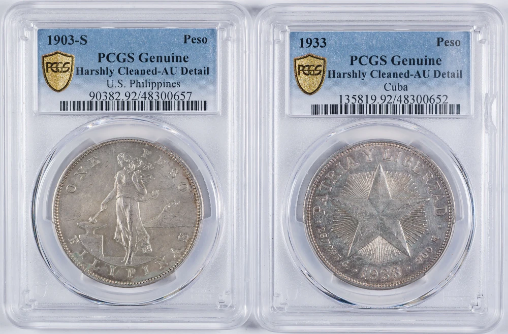 PCGS Peso Pair