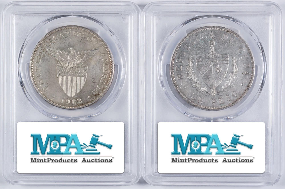 PCGS Peso Pair