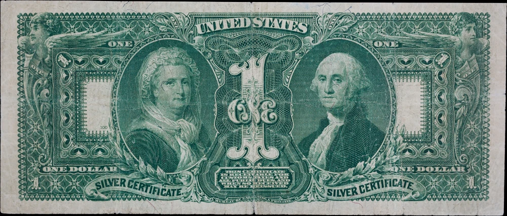 F+ 1896 $1 Educational Silver Certificate