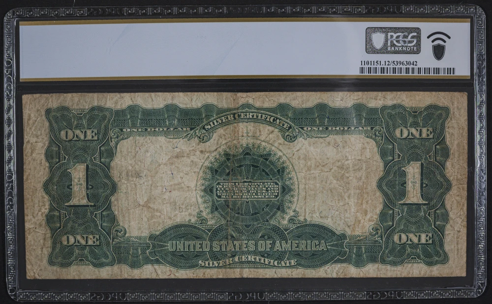 PCGS F-12 1899 $1 Black Eagle Silver Certificate