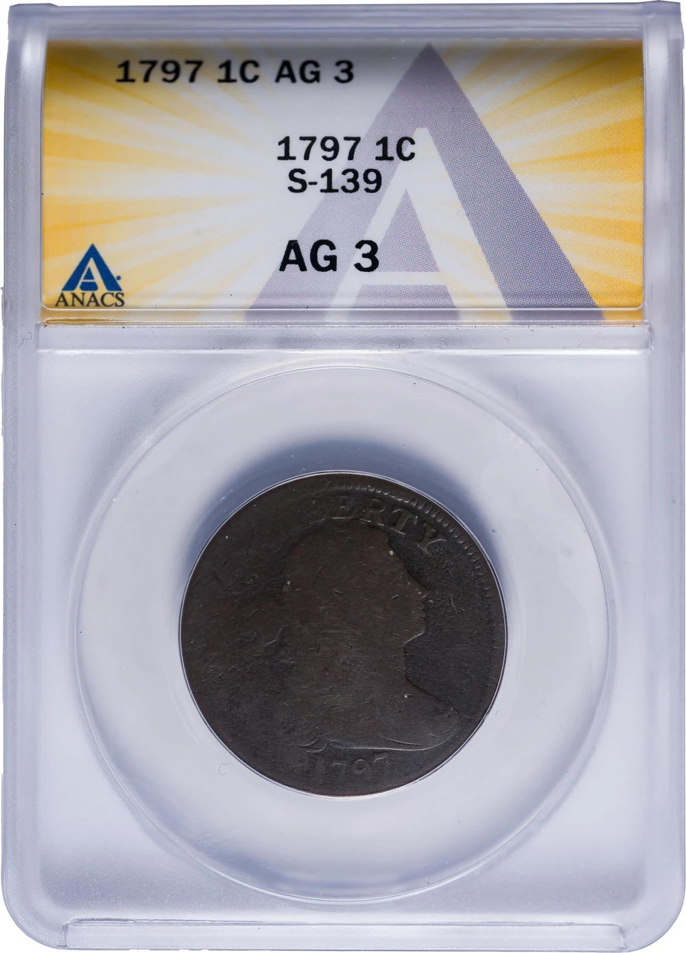 ANACS AG-3 1797 Large Cent