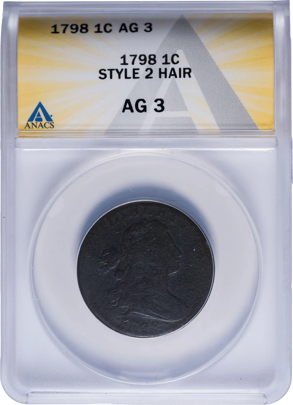 ANACS AG-3 1798 Large Cent