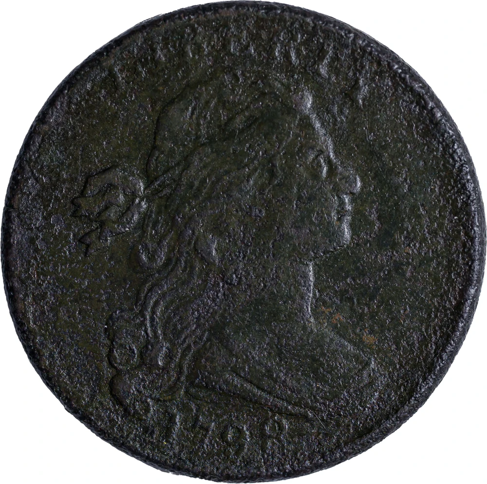 EF Details 1798 Large Cent