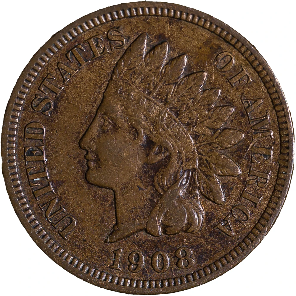 EF-45 1908-S Indian Cent