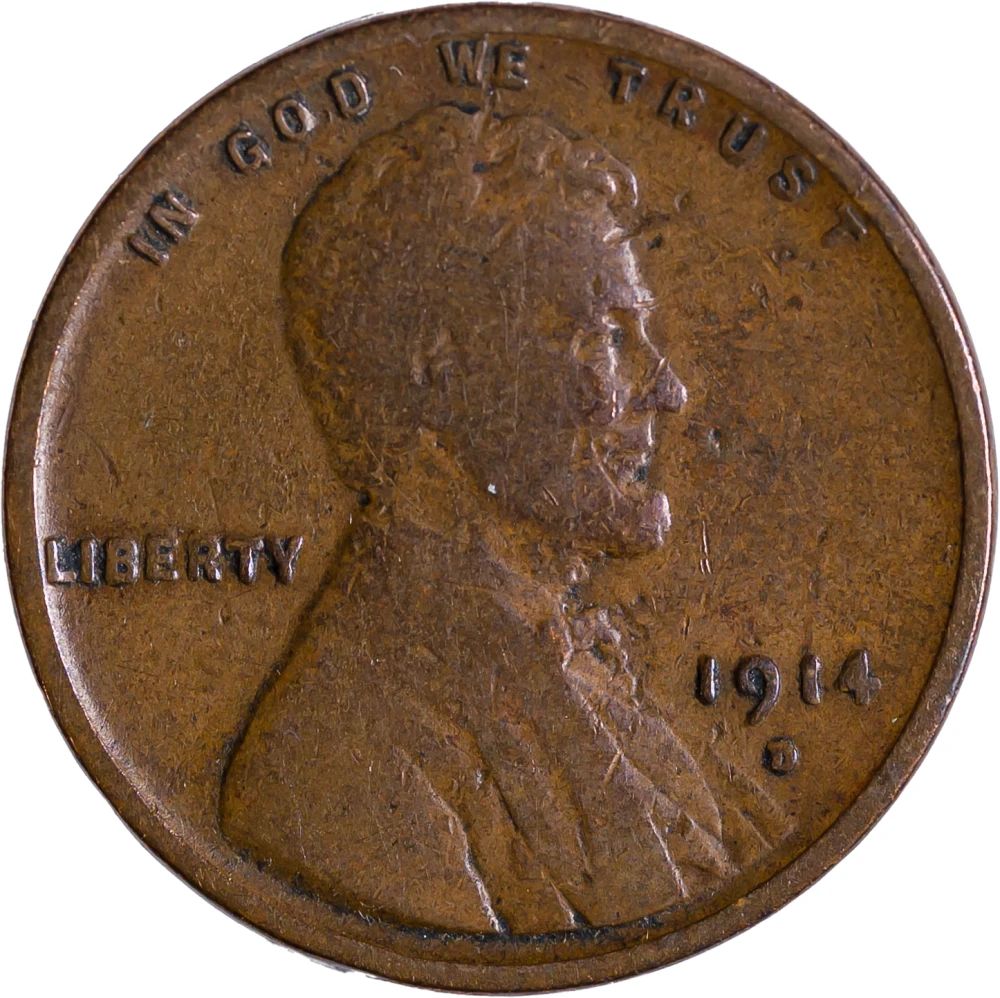 F-12 1914-D Lincoln Cent
