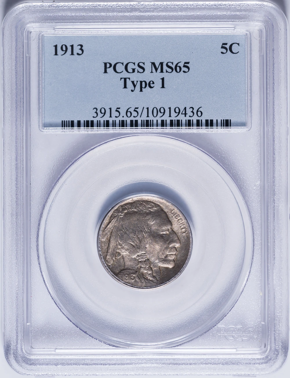 PCGS MS-65 1913 TI Buffalo Nickel