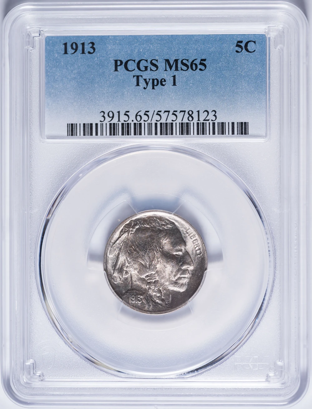 PCGS MS-65 1913 TI Buffalo Nickel