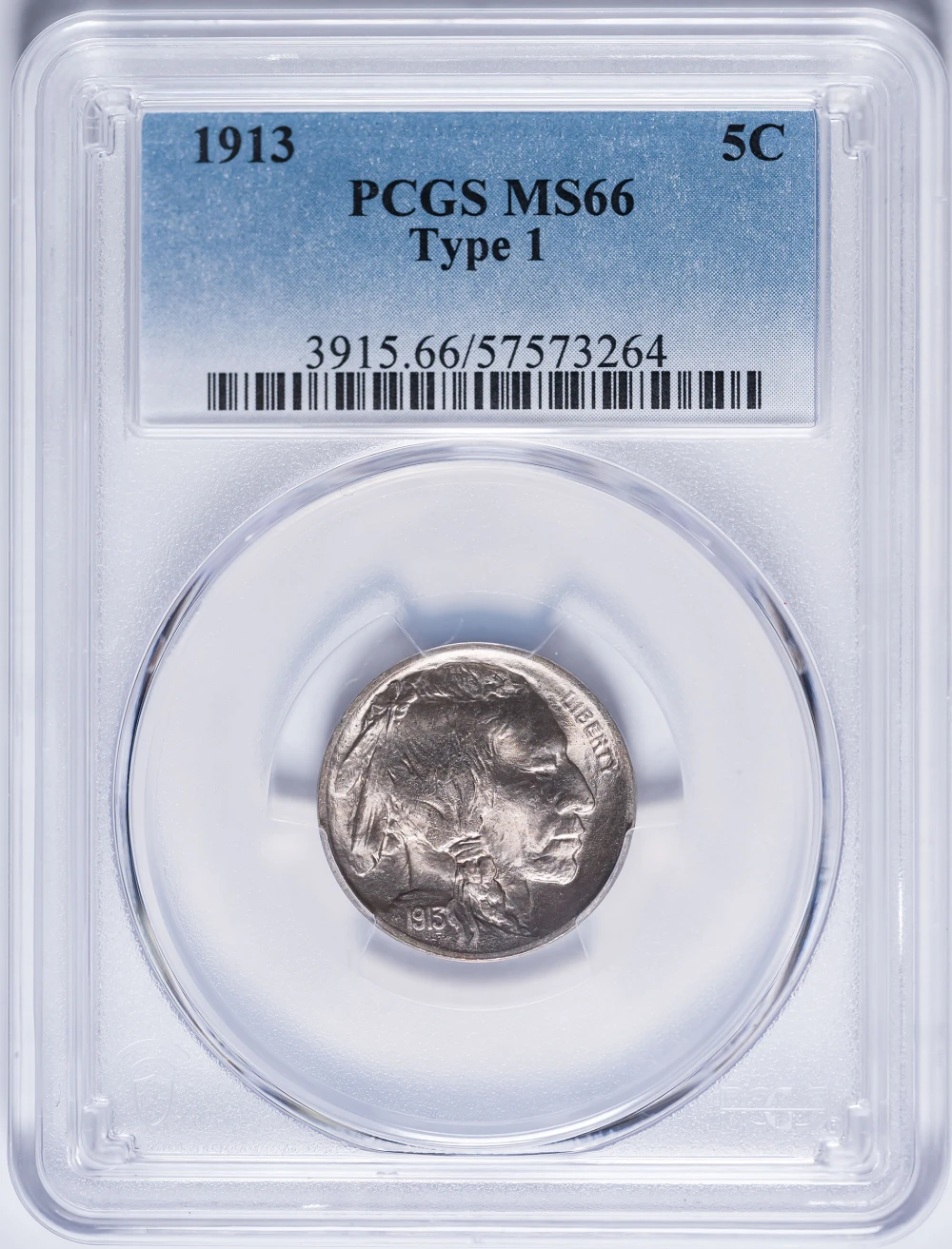 PCGS MS-66 1913 TI Buffalo Nickel