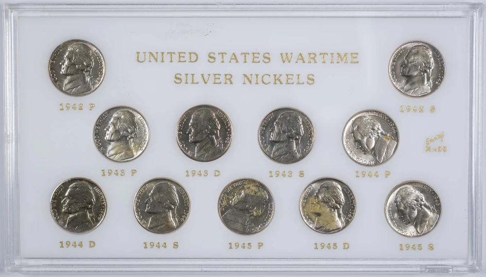 BU 1942-45 War Nickel Set