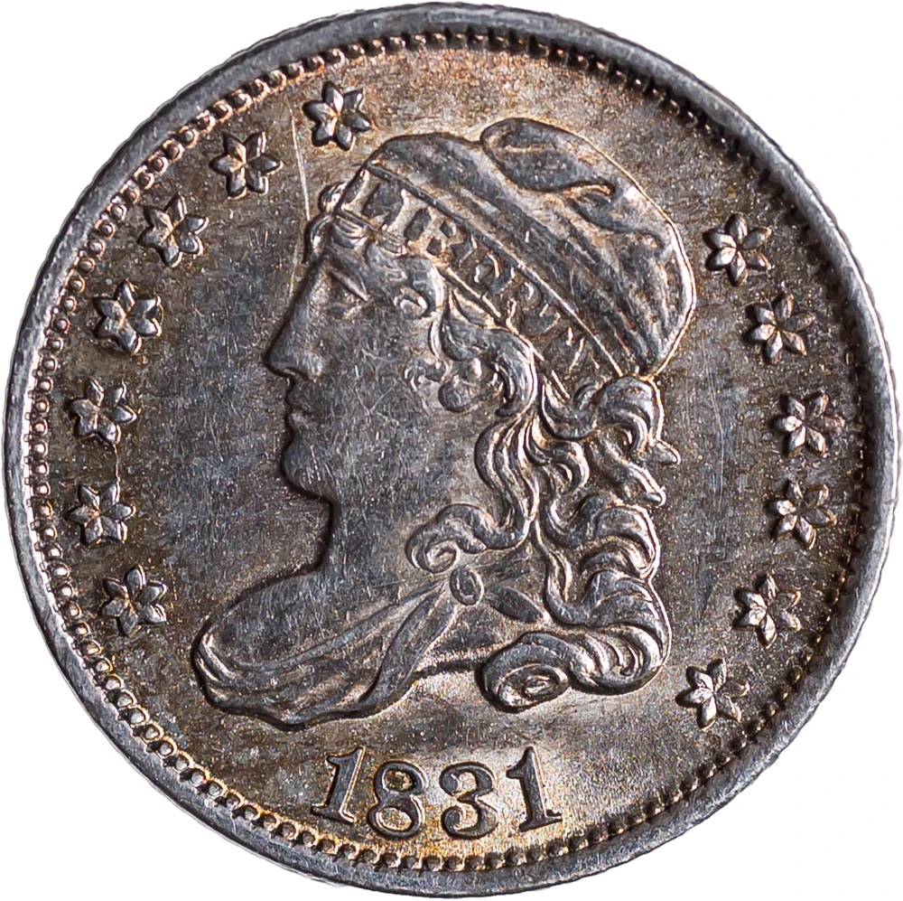 UNC Details 1831 Bust Half Dime
