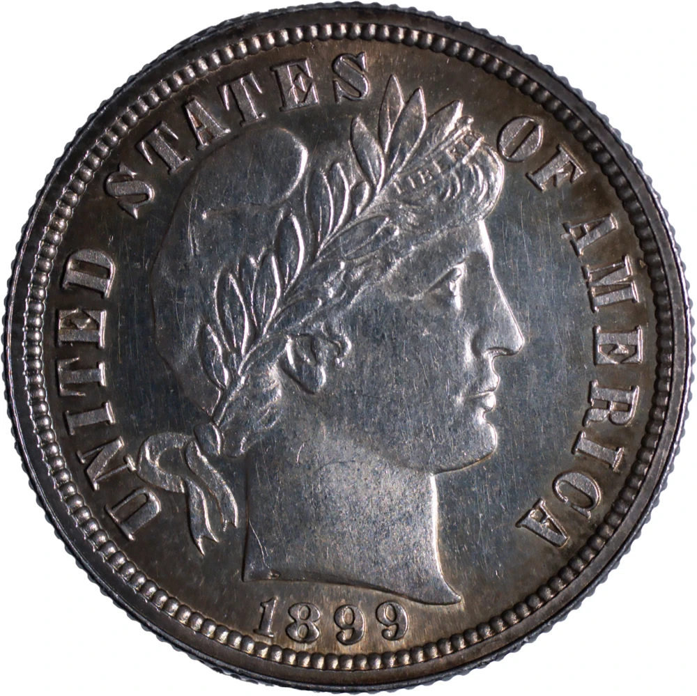 Choice Proof-63 1899 Barber Dime