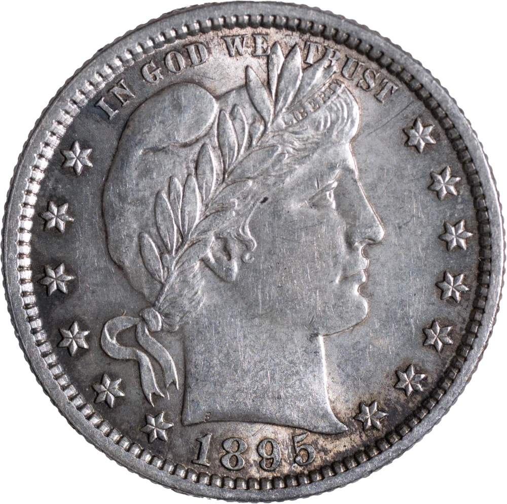 Borderline UNC-58 1895 Barber Quarter