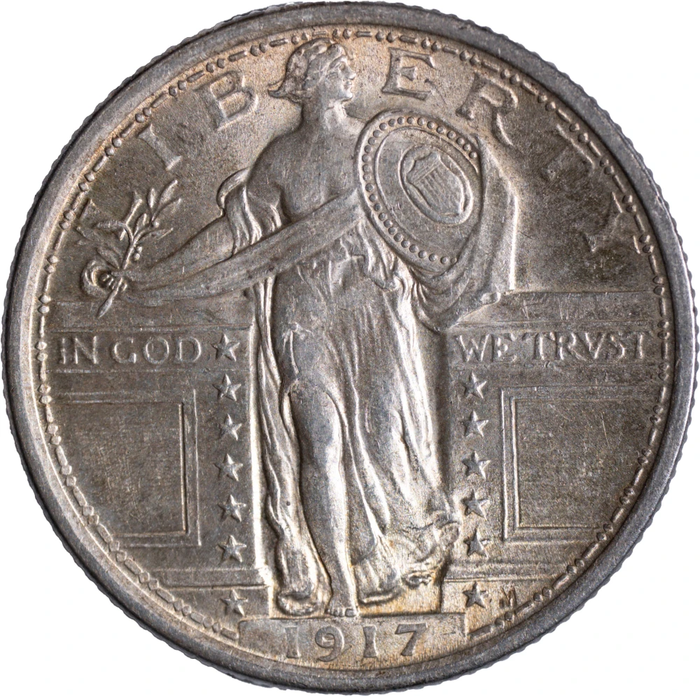 BU-62 FH 1917 TI Standing Liberty Quarter