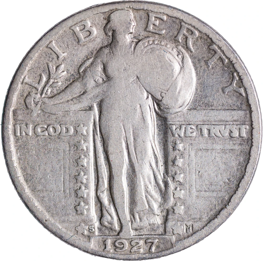 VF-20 1927-S Standing Liberty Quarter