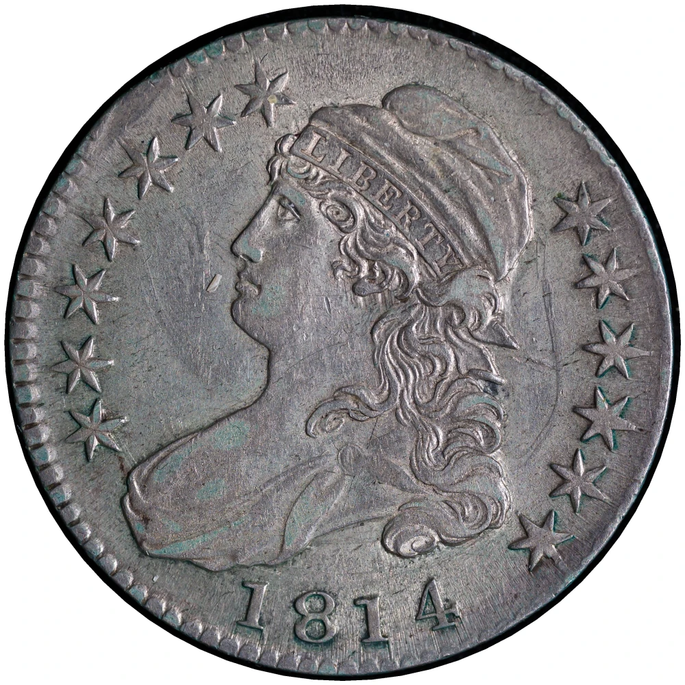 Choice AU-55 1814 Bust Half Dollar