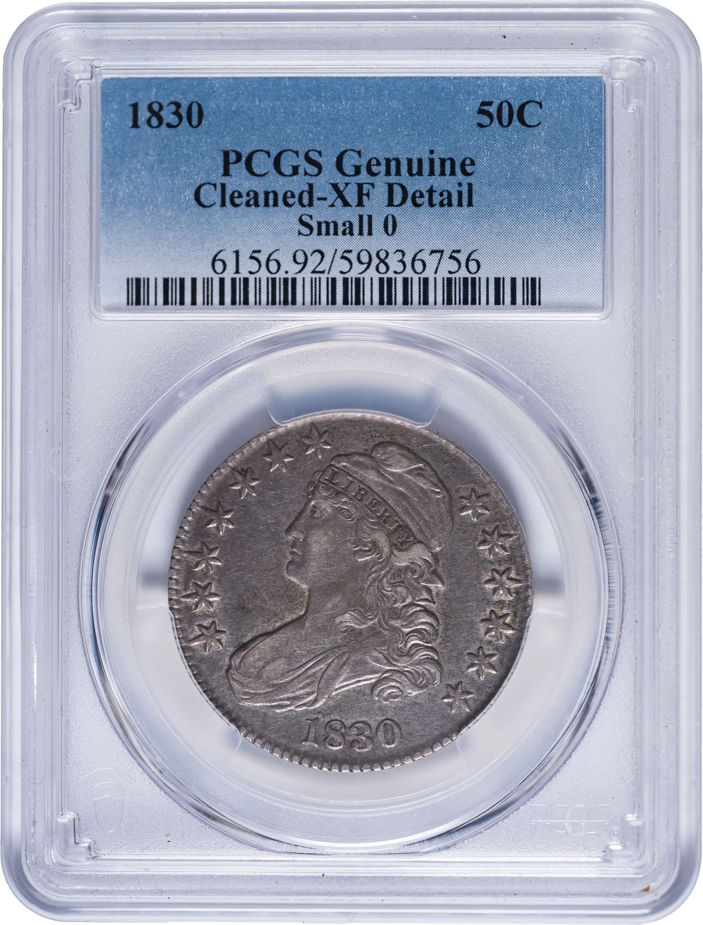 PCGS EF Details 1830 Bust Half Dollar
