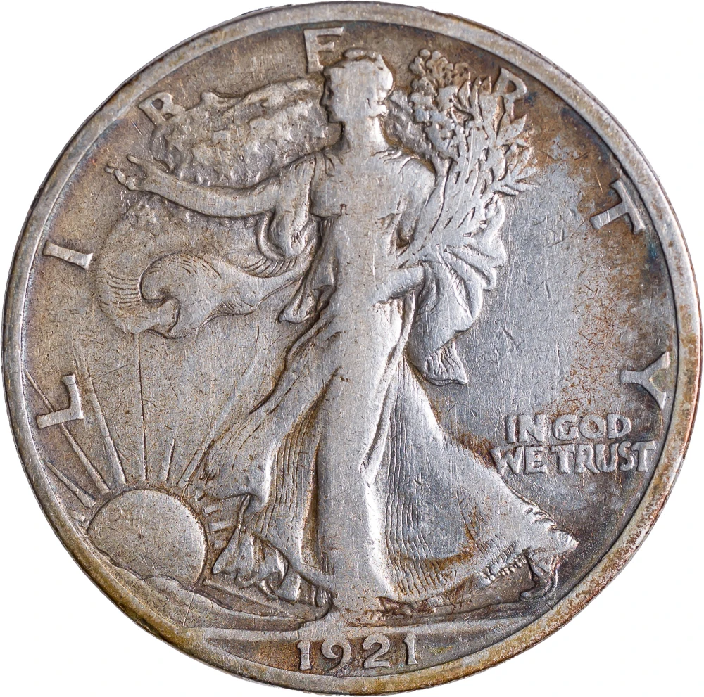 VF-20 1921-S Walking Liberty Half Dollar