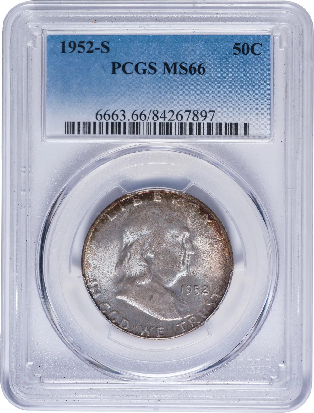 PCGS MS-66 1952-S Franklin Half Dollar