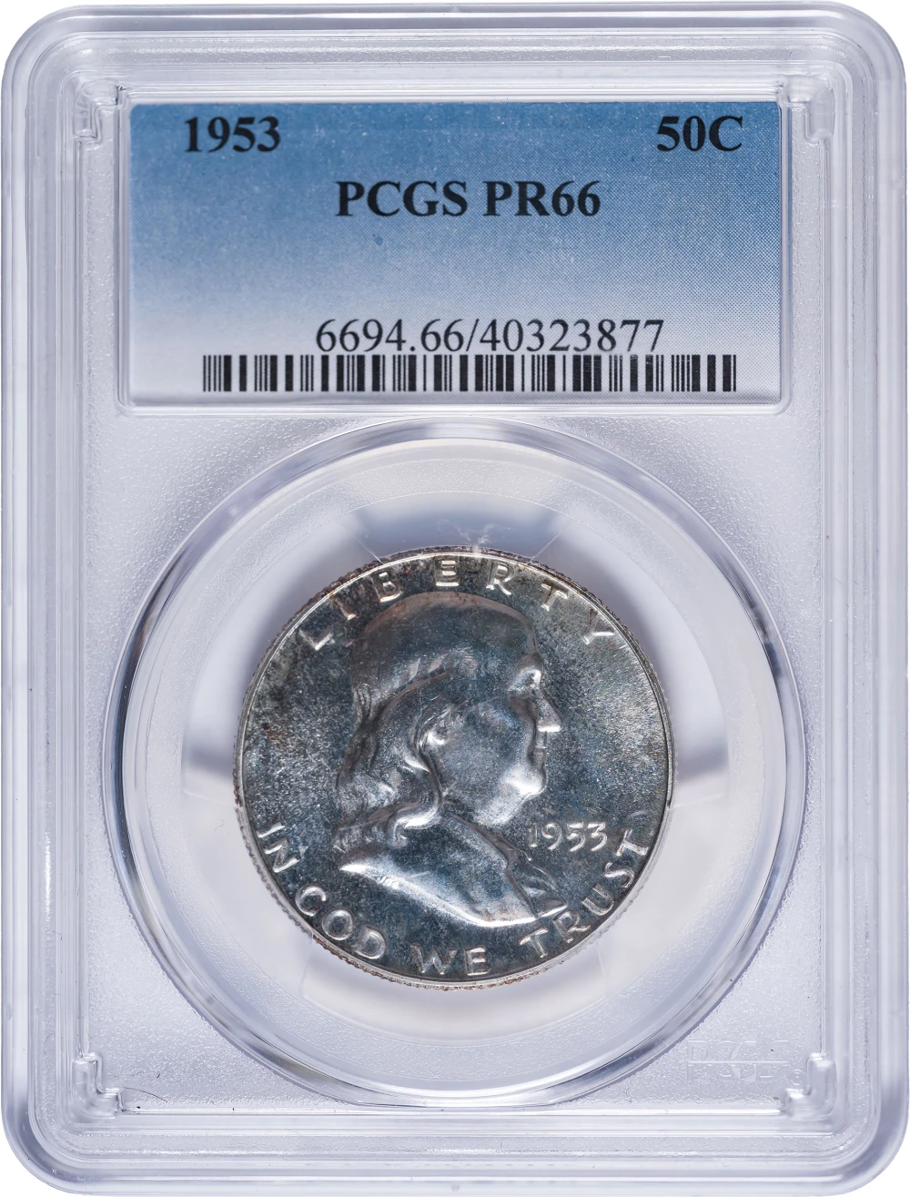 PCGS Proof-66 1953 Franklin Half Dollar