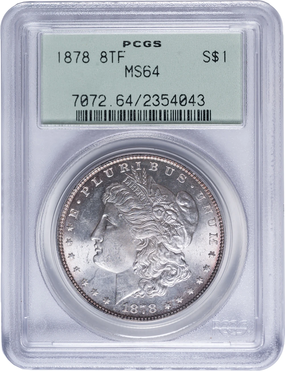 PCGS MS-64 1878 8TF Morgan Dollar