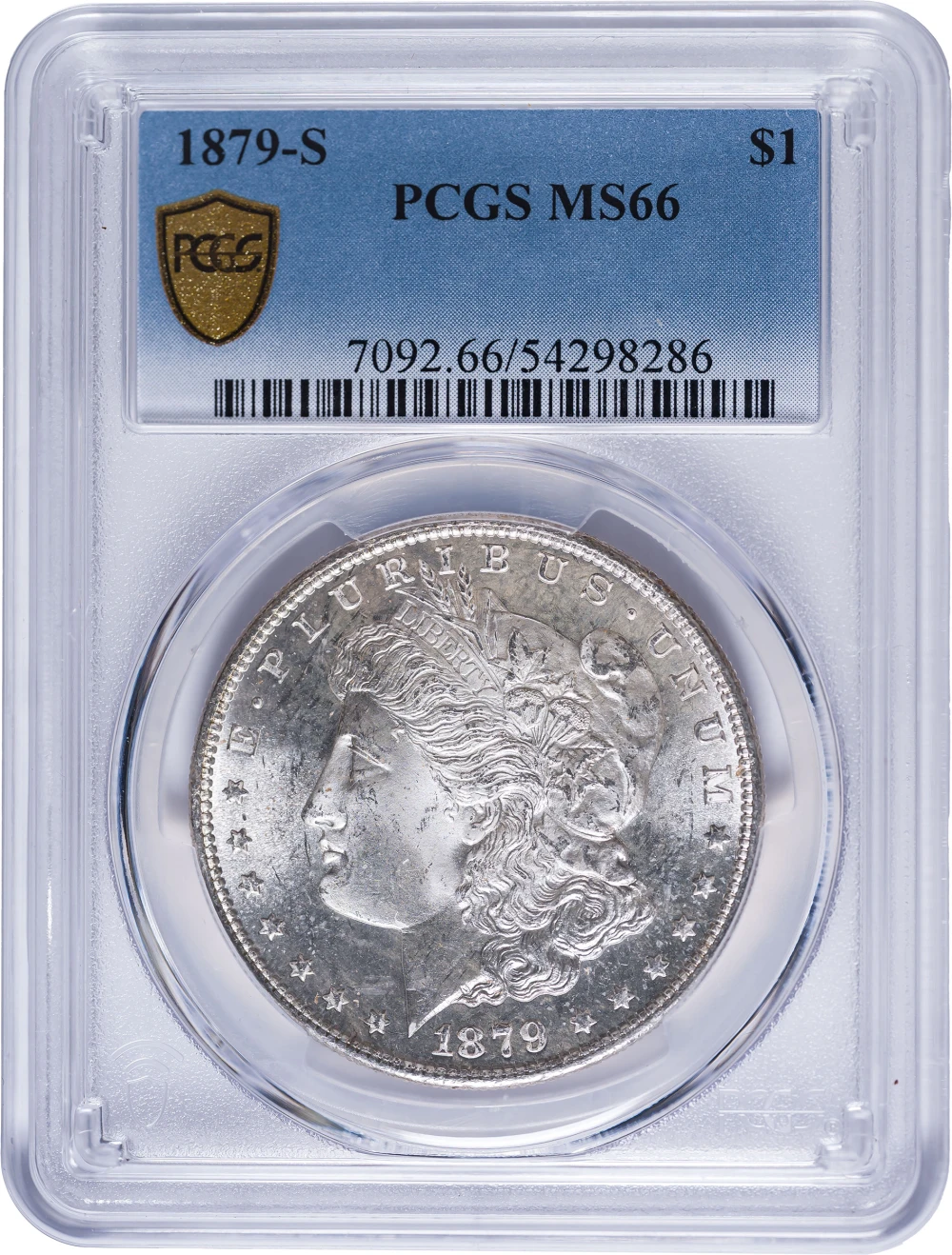 PCGS MS-66 1879-S Morgan Dollar