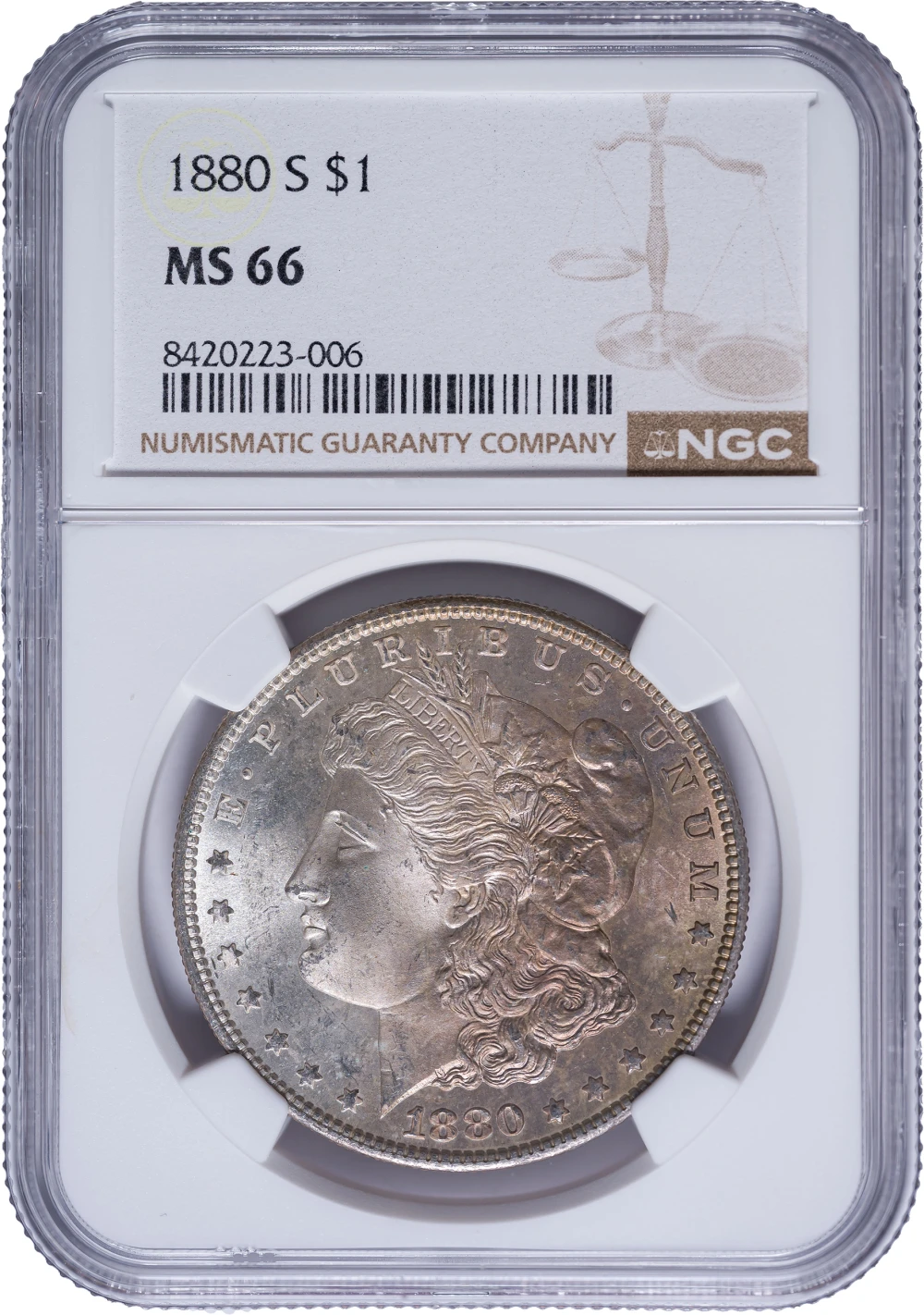 NGC MS-66 1880-S Morgan Dollar