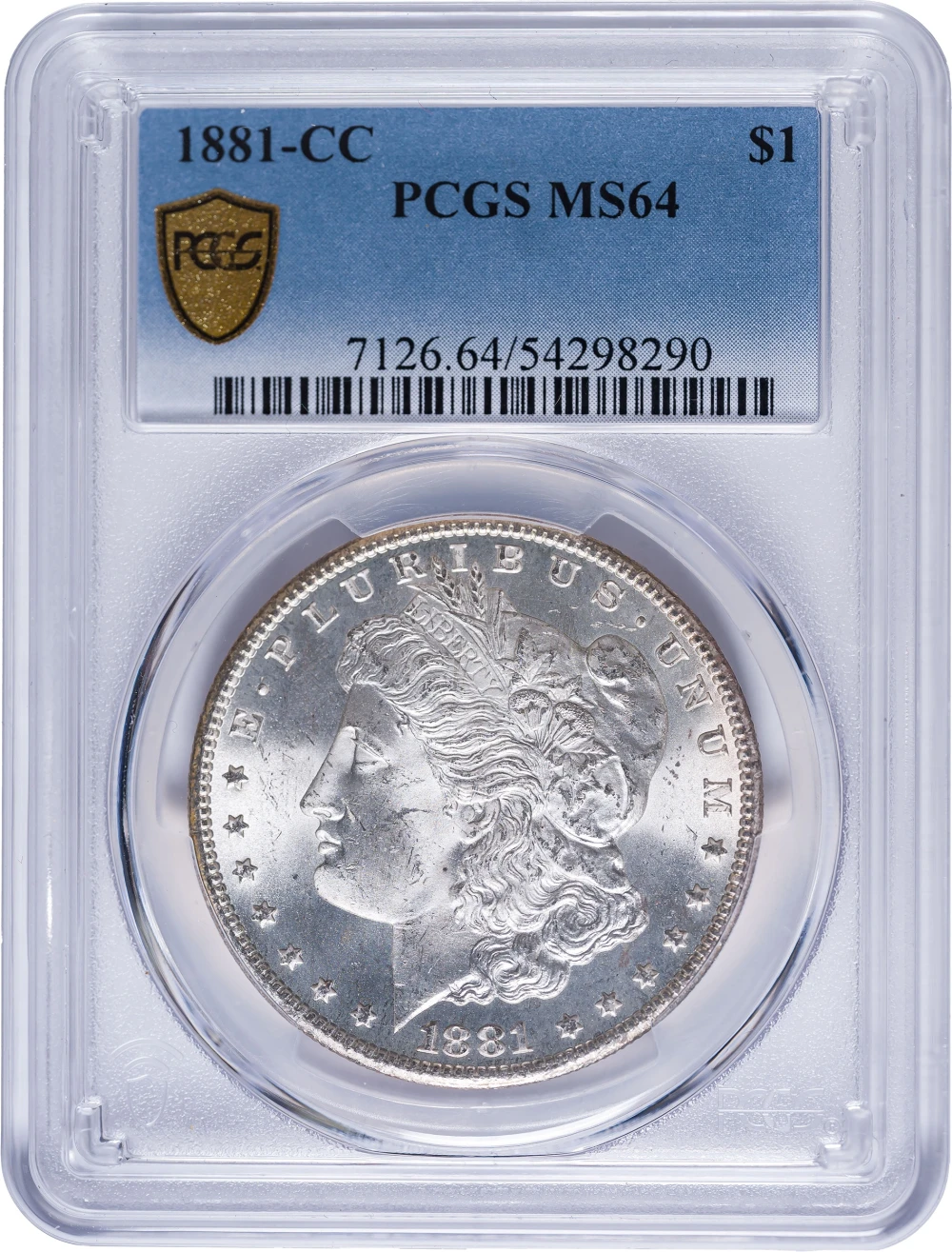 PCGS MS-64 1881-CC Morgan Dollar