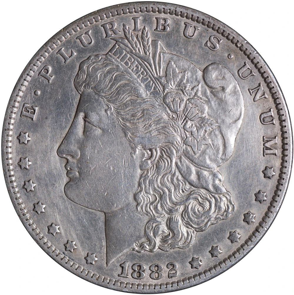 AU Details 1882-CC Morgan Dollar