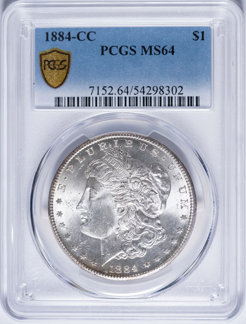PCGS MS-64 1884-CC Morgan Dollar