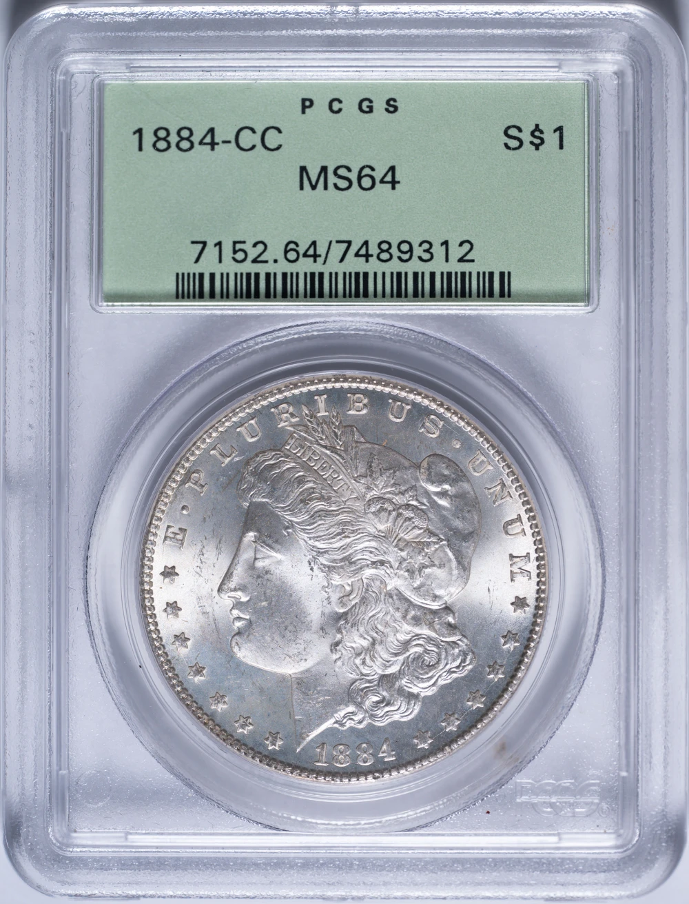 PCGS MS-64 1884-CC Morgan Dollar