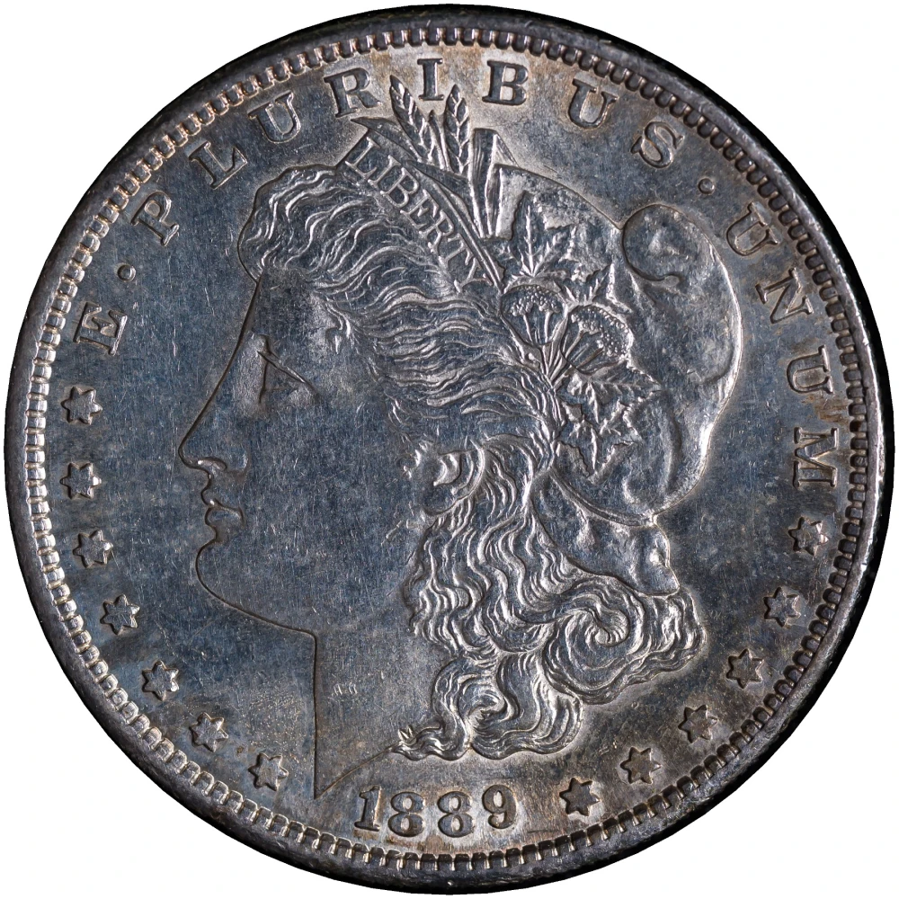 UNC Details 1889-S Morgan Dollar
