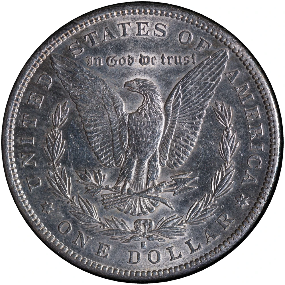 UNC Details 1889-S Morgan Dollar