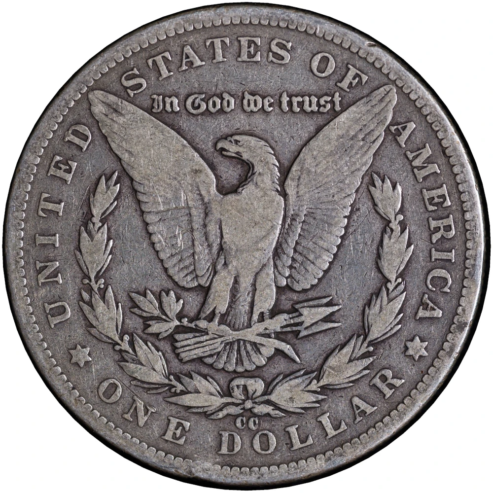 VG Details 1890-CC Morgan Dollar
