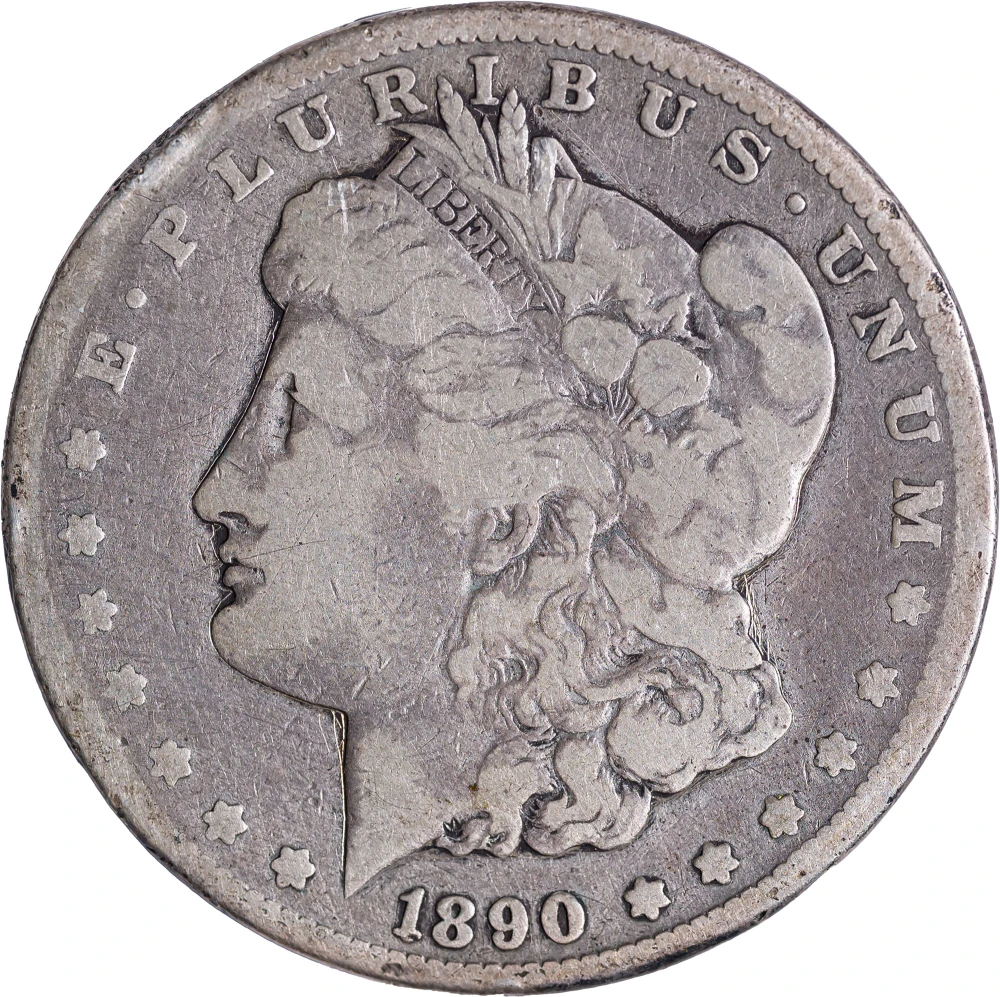 VG-F 1890-CC Morgan Dollar
