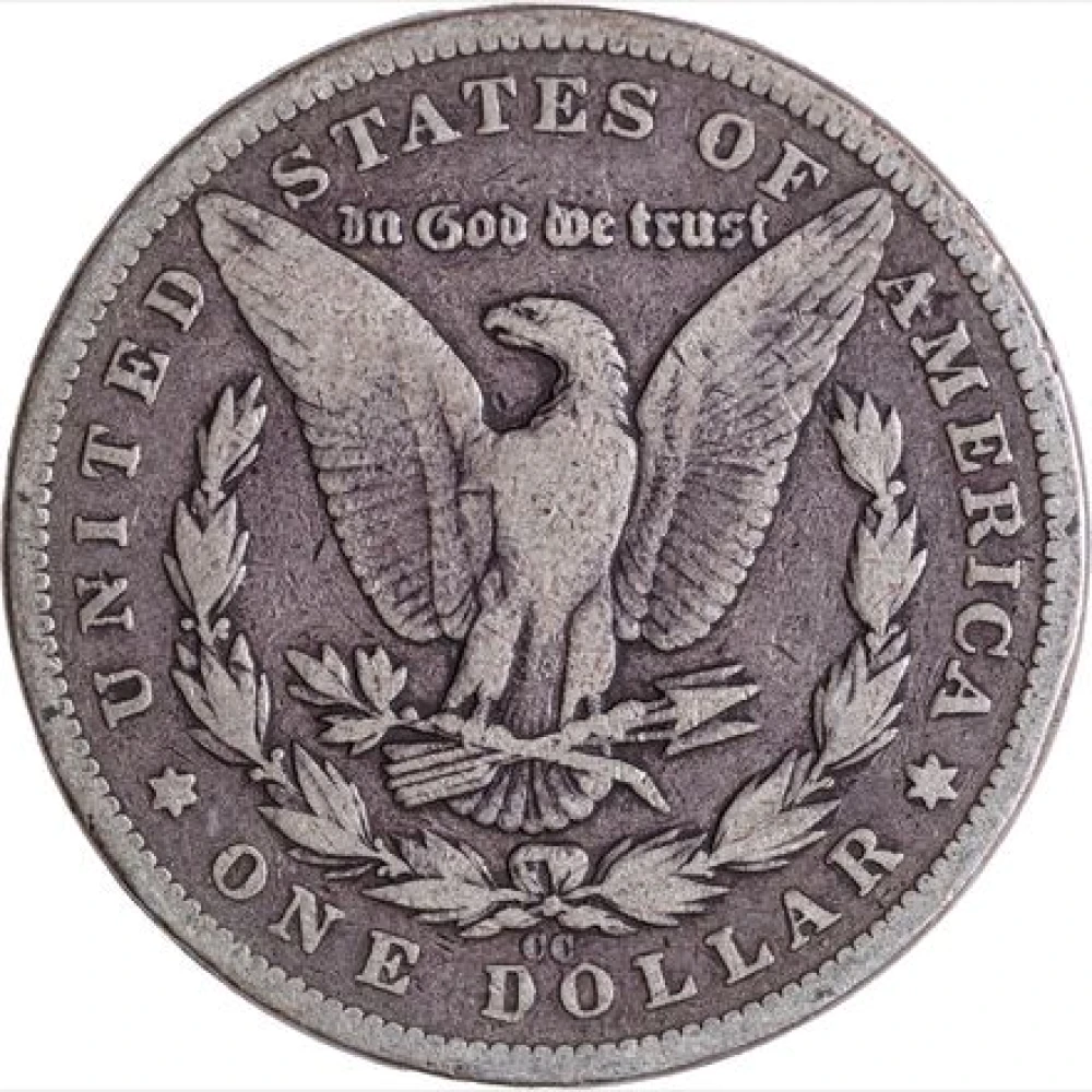 F-12 1890-CC Morgan Dollar