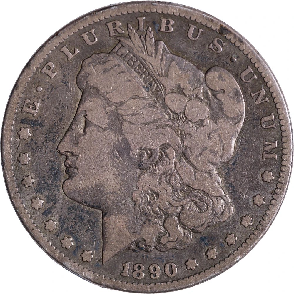 F-12 1890-CC Morgan Dollar