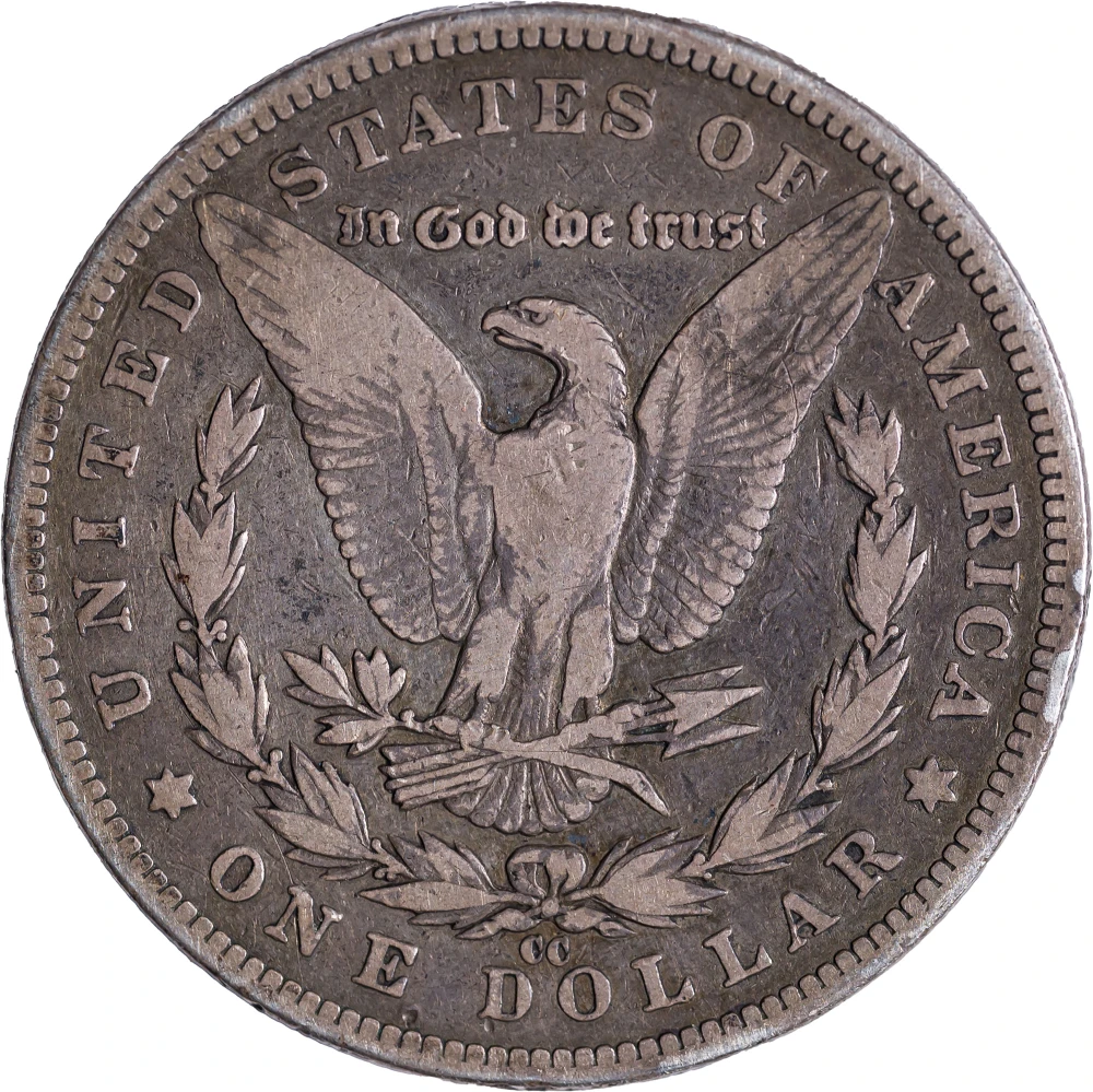 F-12 1890-CC Morgan Dollar
