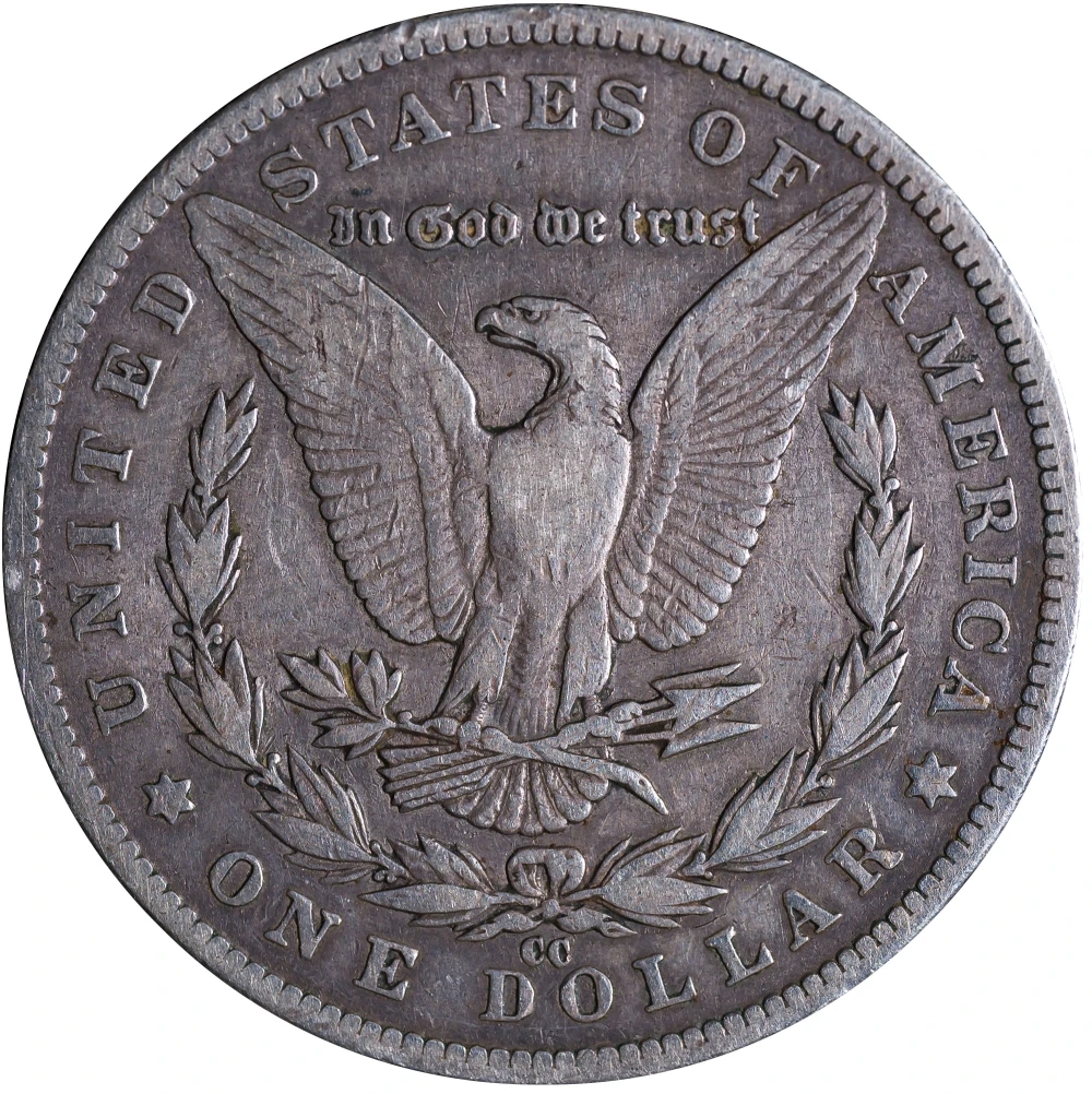 VF-20 1890-CC Morgan Dollar