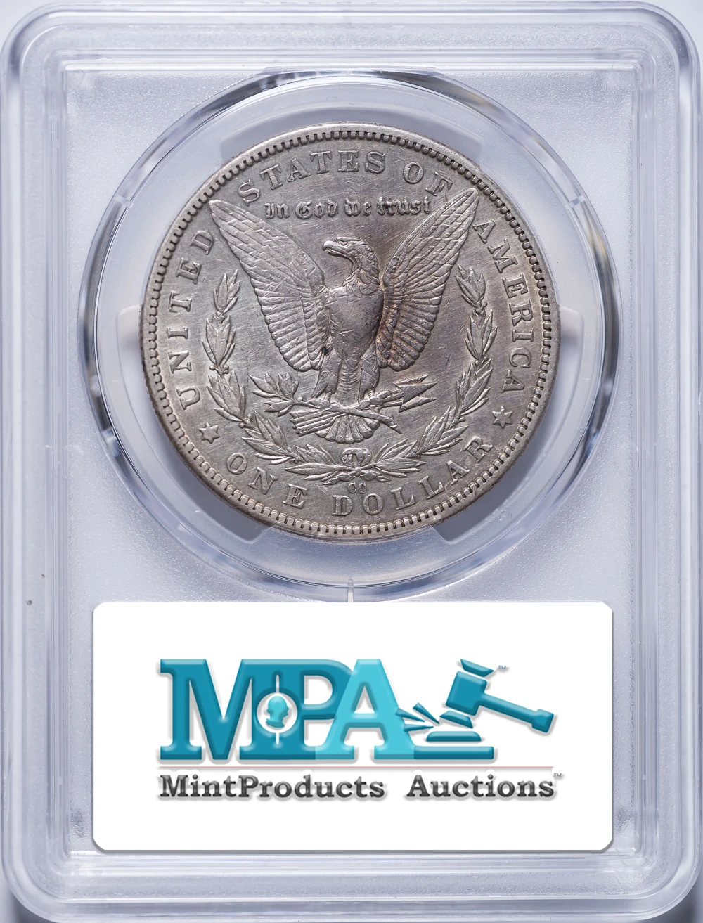 PCGS EF-45 1890-CC Morgan Dollar