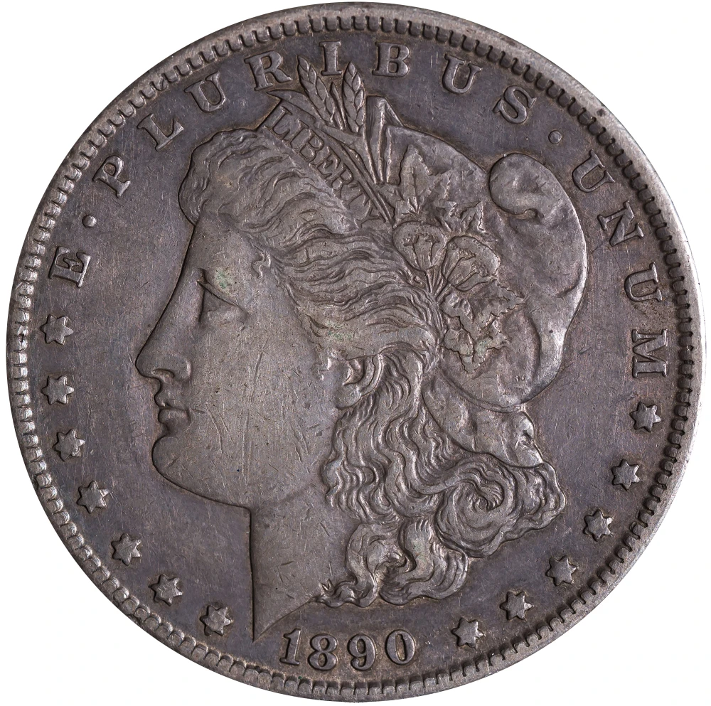 EF-40 Details 1890-CC Morgan Dollar