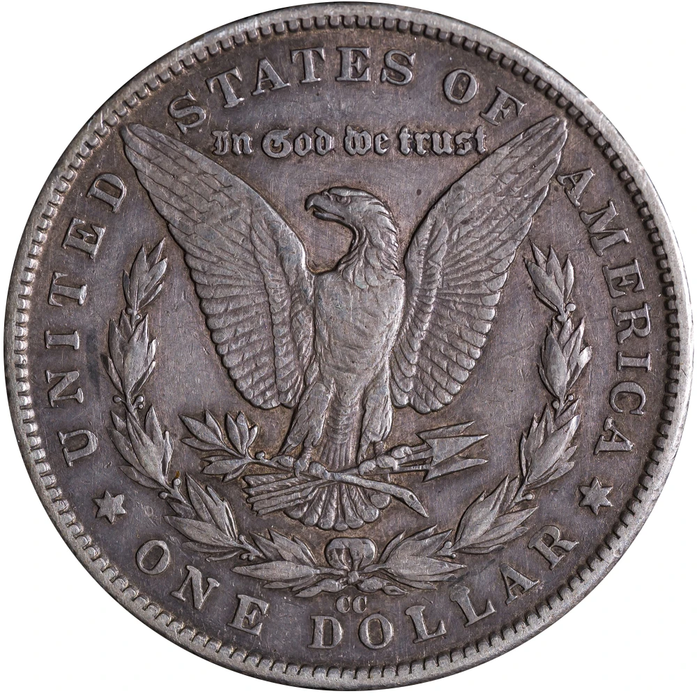 EF-40 Details 1890-CC Morgan Dollar