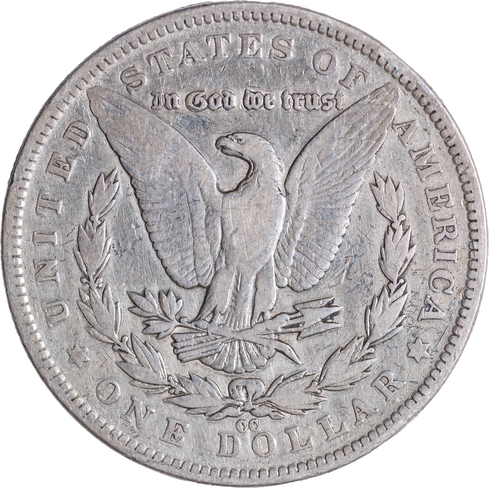 F-12 1891-CC Morgan Dollar