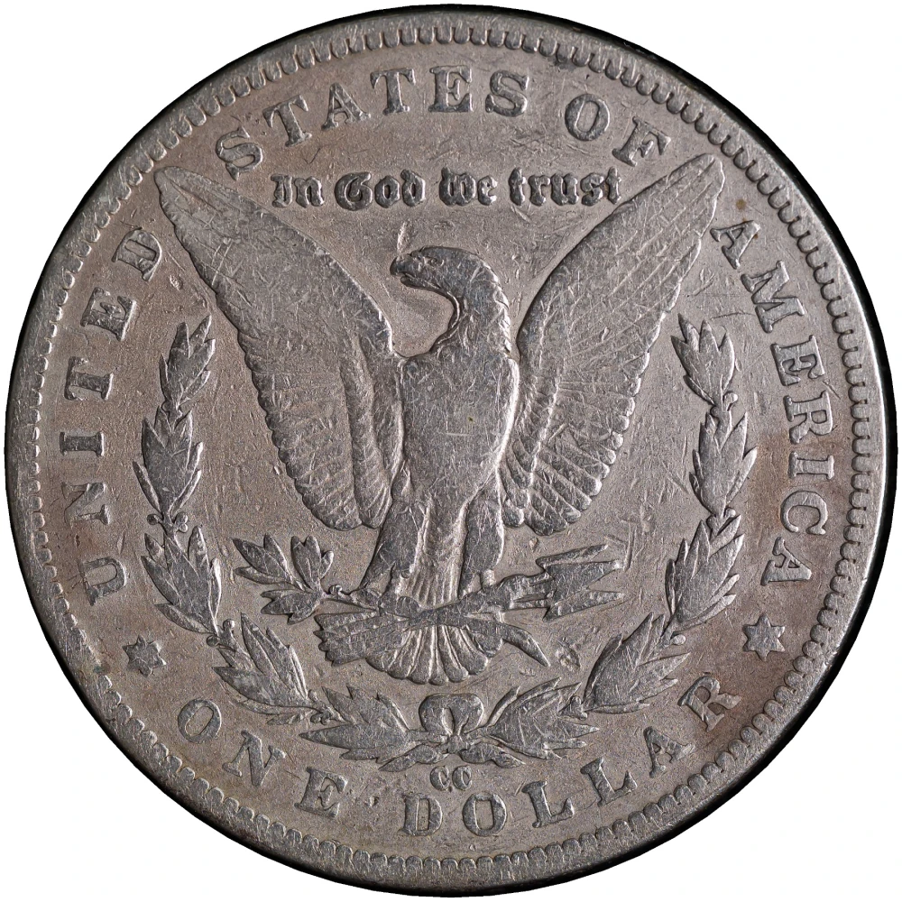 VF-20 Details 1891-CC Morgan Dollar