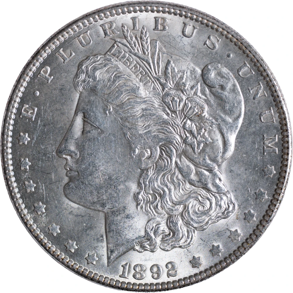 Borderline UNC-58 1892 Morgan Dollar