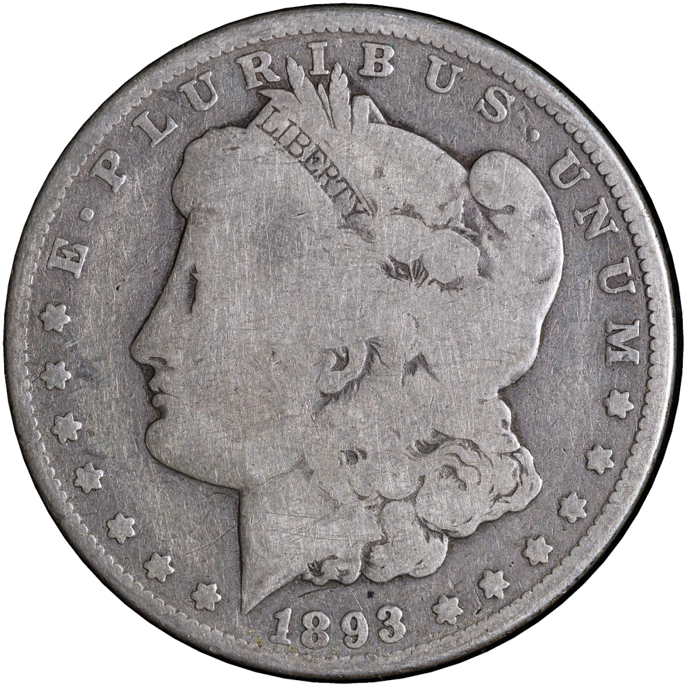 G-4 1893-O Morgan Dollar
