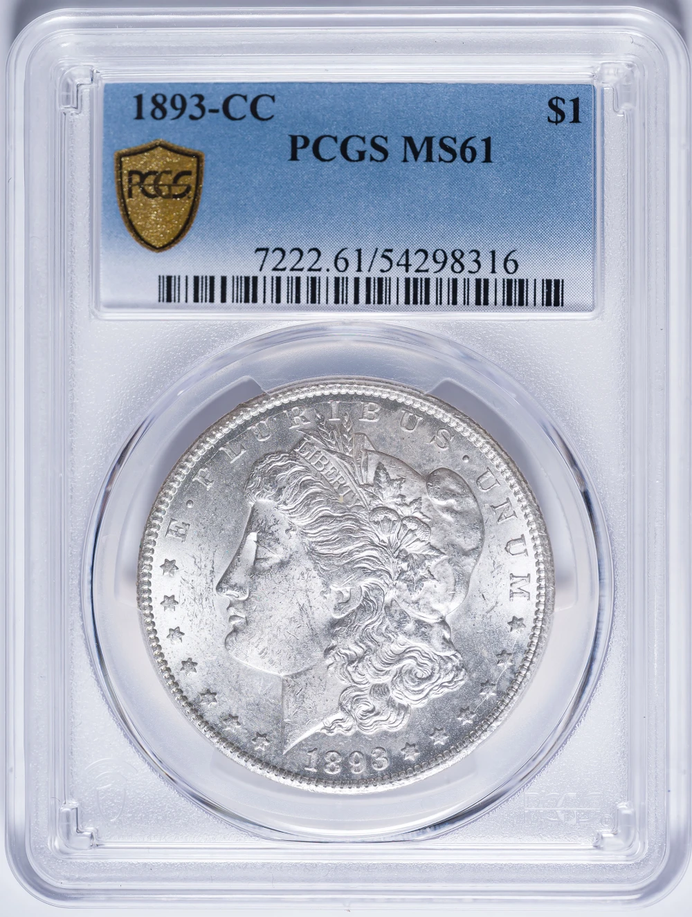 PCGS MS-61 1893-CC Morgan Dollar