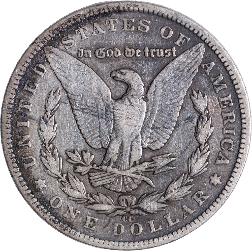 F-12 1893-CC Morgan Dollar