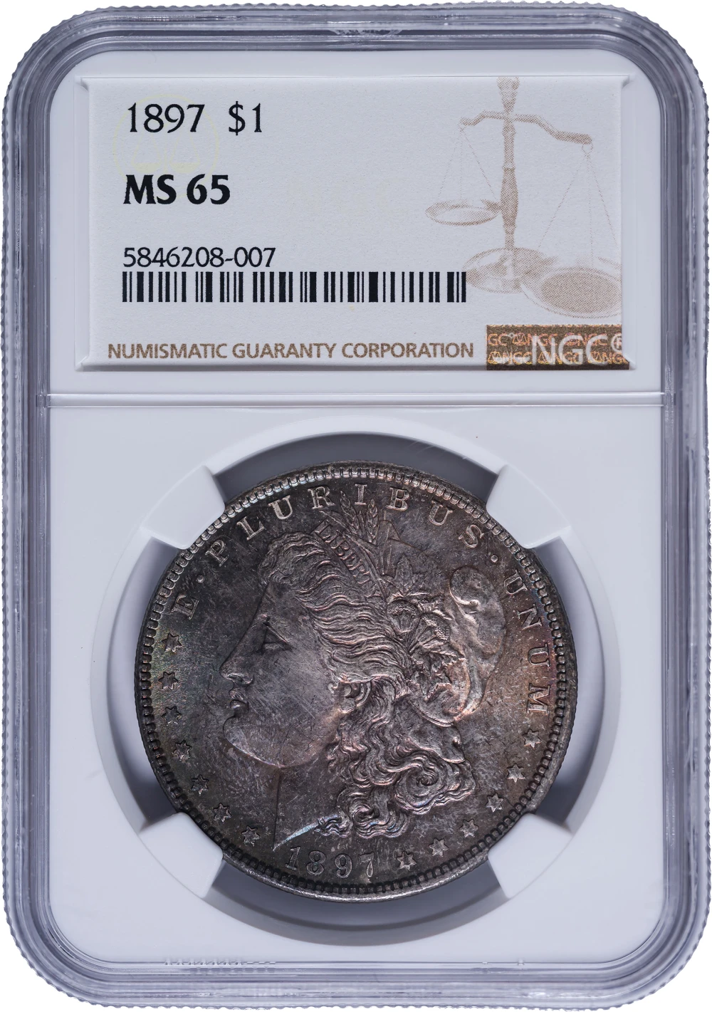 NGC MS-65 1897 Morgan Dollar