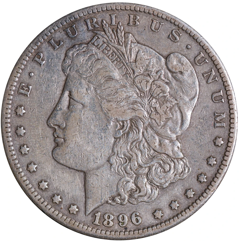 EF-40 1896-S Morgan Dollar